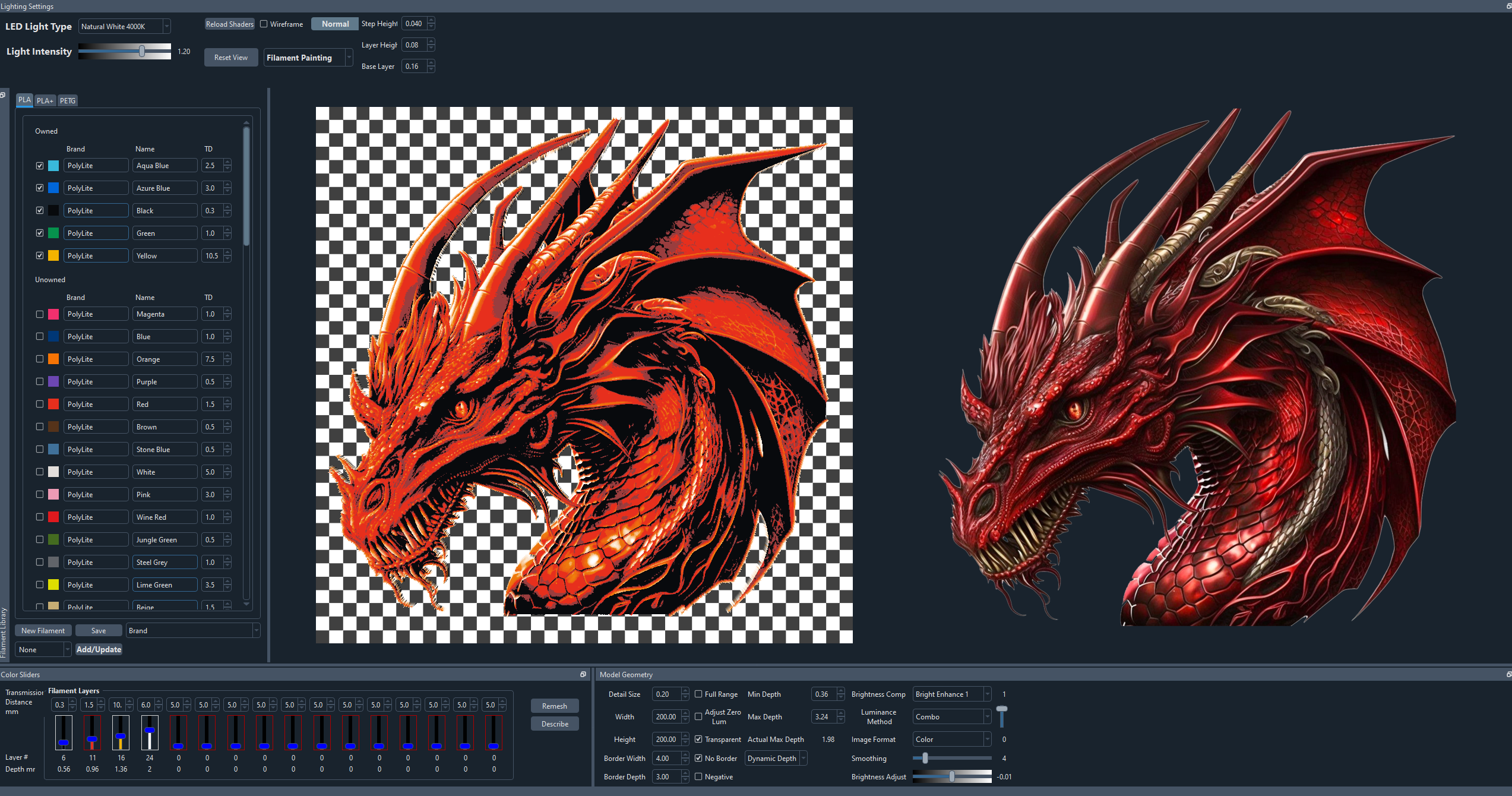 Wallpaper #zWfL55IBSpphPi3-_Tmg268 Fichier Stl Hueforge Dragon V4 Modele a Telecharger Et a Imprimer En