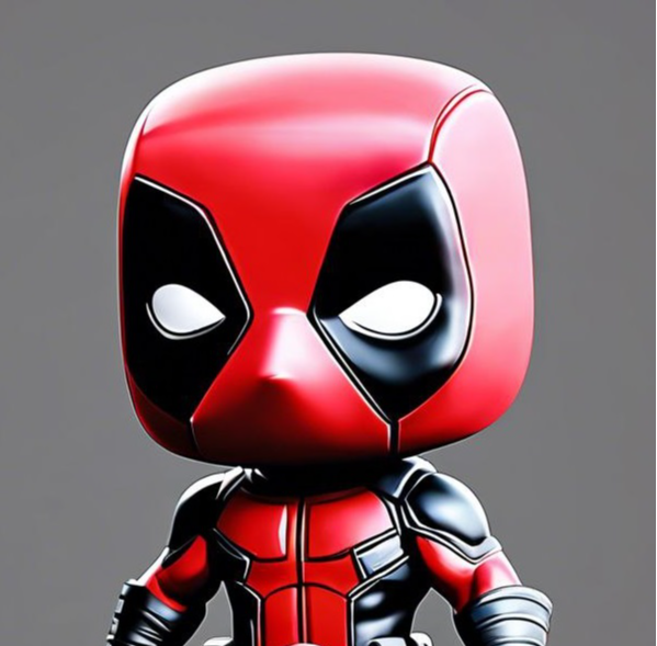Wallpaper #Abix25IBJvJKYCmEvfgj334 Deadpool in Funko Pop Style by Ombra3d Makerworld