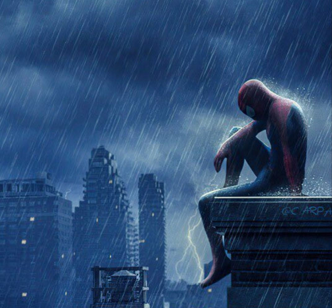 Wallpaper #yliENJMBzN9vxX34XTw6193 Spiderman Sitting in Rain Memes Imgflip