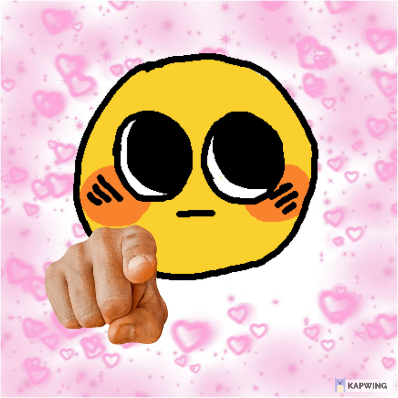 Wallpaper #nLgf2JIBJvJKYCmEN-Zo214 Wholesome Pointing Emoji Blank Template Imgflip
