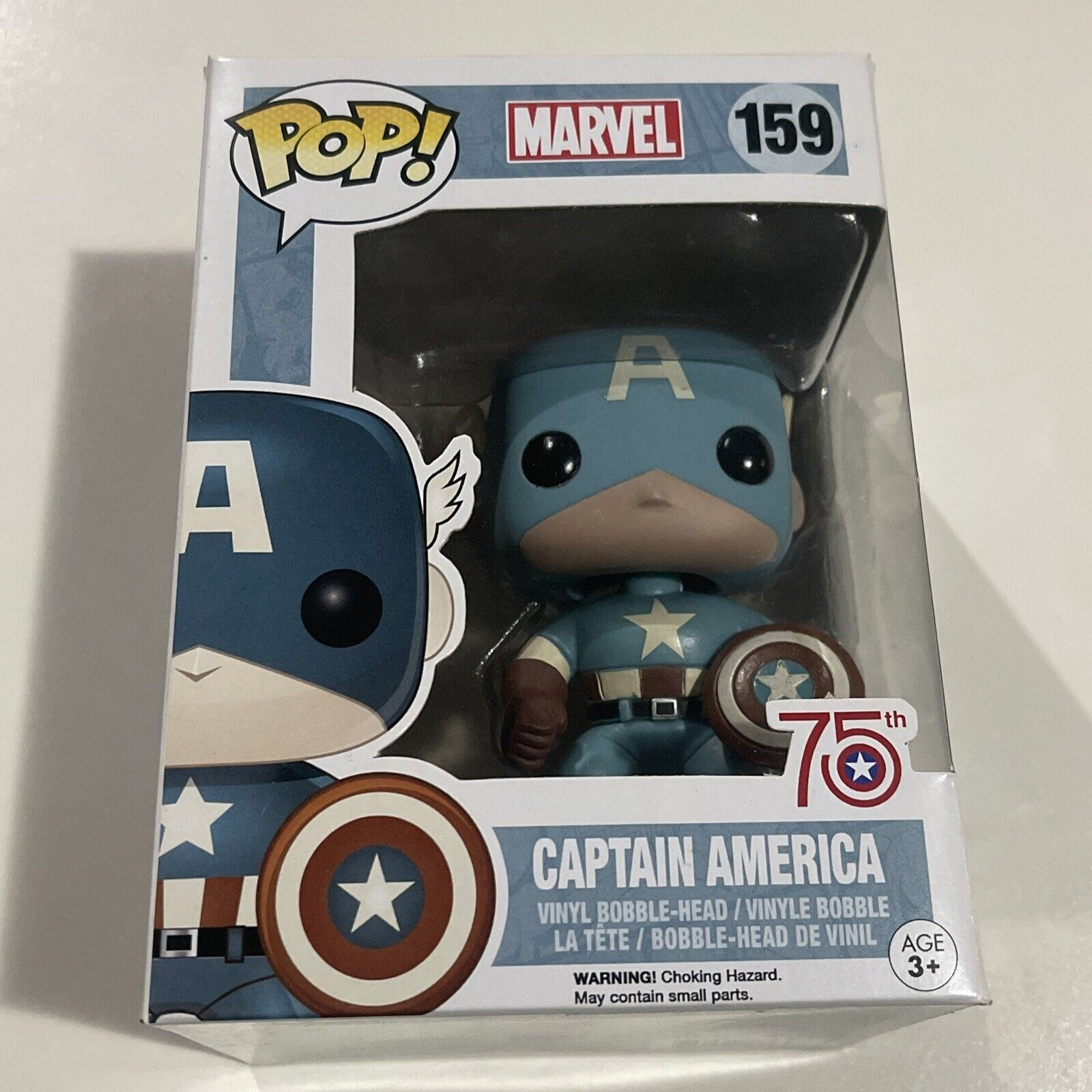 Wallpaper #vWfWEJMBSpphPi3-LPSt166 Rare Captain America 159 Pop Vinyl Funko Unopened New Marvel 75th