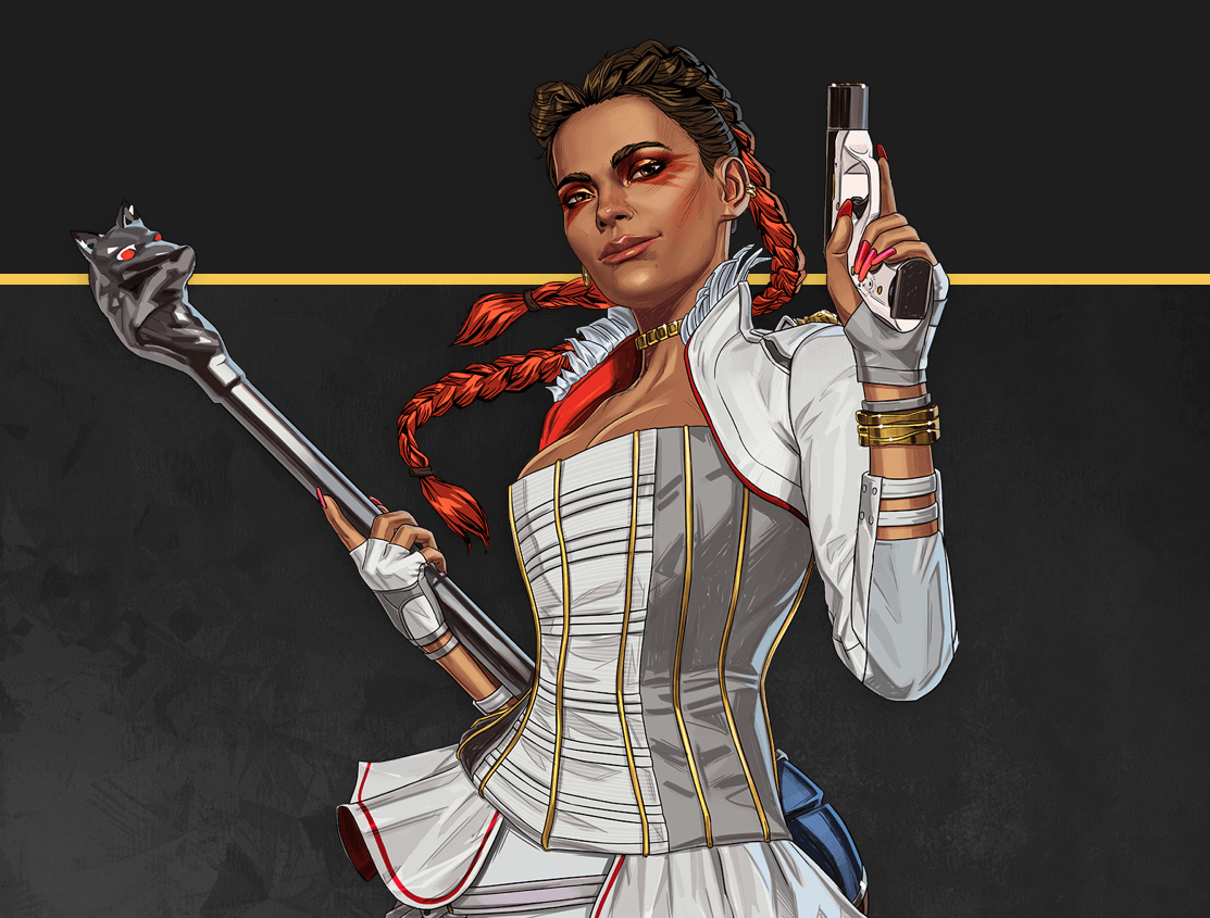 Wallpaper #gmh8FJMBSpphPi3-UwSj44 Apex Legends in Game Teaser Hides Loba in Background of Main Screen