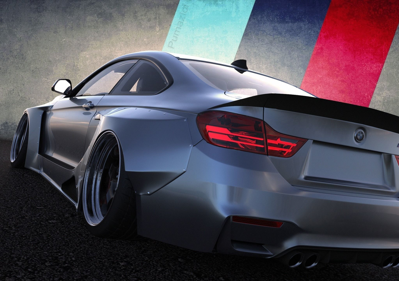 Wallpaper #FUVDkY4B7YBJg1BVC55033 Custom BMW M4 Csl Stance Version Cgtrader