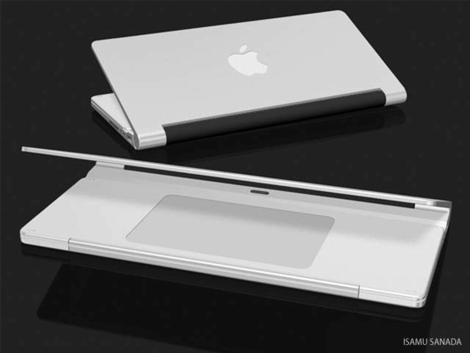 Wallpaper #ZGf5-5IBSpphPi3-35br207 Macbook Mini Concepto Plegable De Una Netbook Apple Fayerwayer