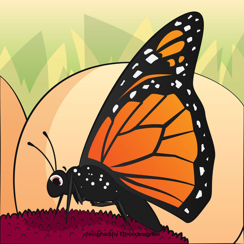 Wallpaper #Brh_2pIBJvJKYCmEEPI4372 Monarch Butterfly Drawing Vector Free Download