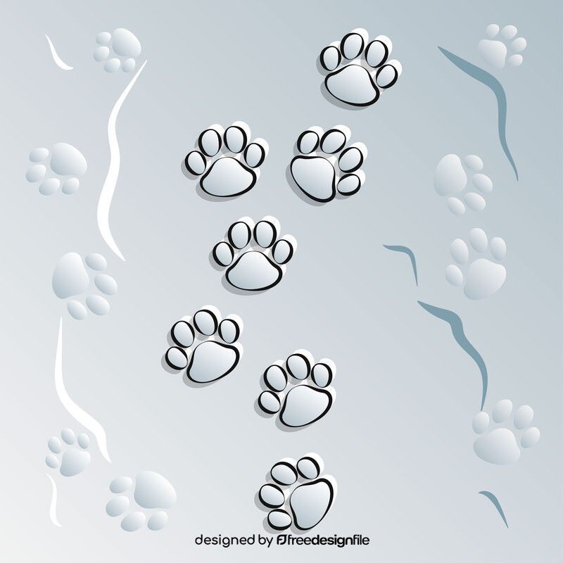 Wallpaper #Brh_2pIBJvJKYCmEEPI4371 Paw Print Vector Free Download