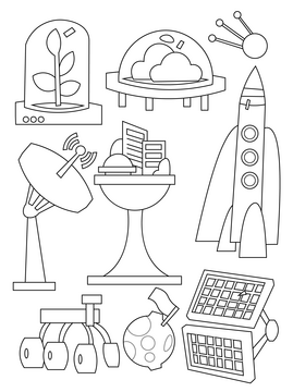 Wallpaper #wZyy4ZIBZHQxiYarrLy4366 Space Colony Icons Colonization Vector Free Download