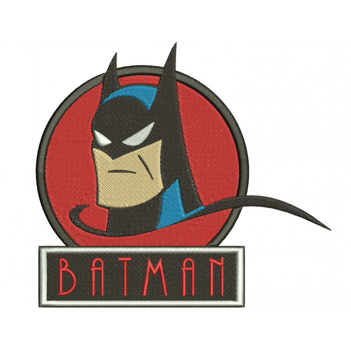 Wallpaper #z2iuJJMBSpphPi3-ijlY15 Batman Head Logo Embroidery Design