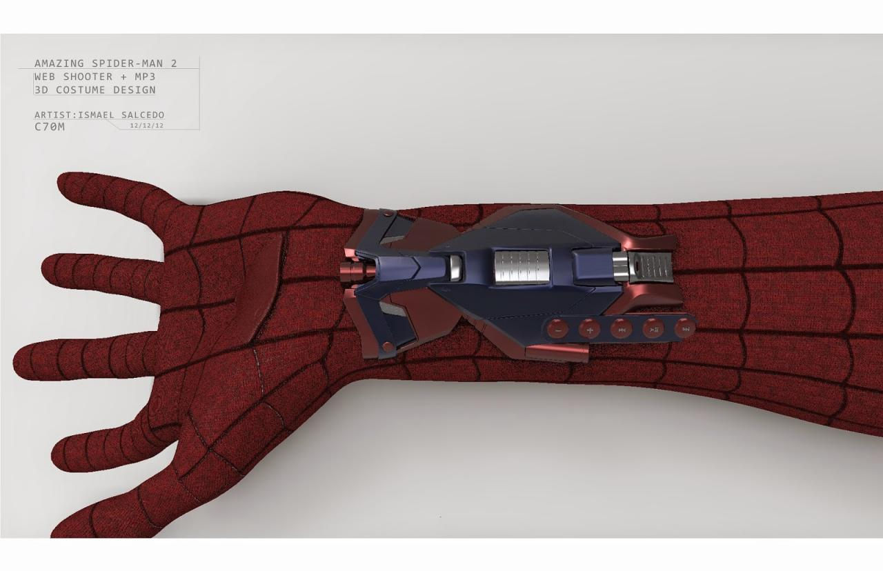 Wallpaper #Z_TCOpMBKFX8bn3rkXlB260 Amazing Spider Man 2 Concept Art Reveals Unused Web Shooters with Built