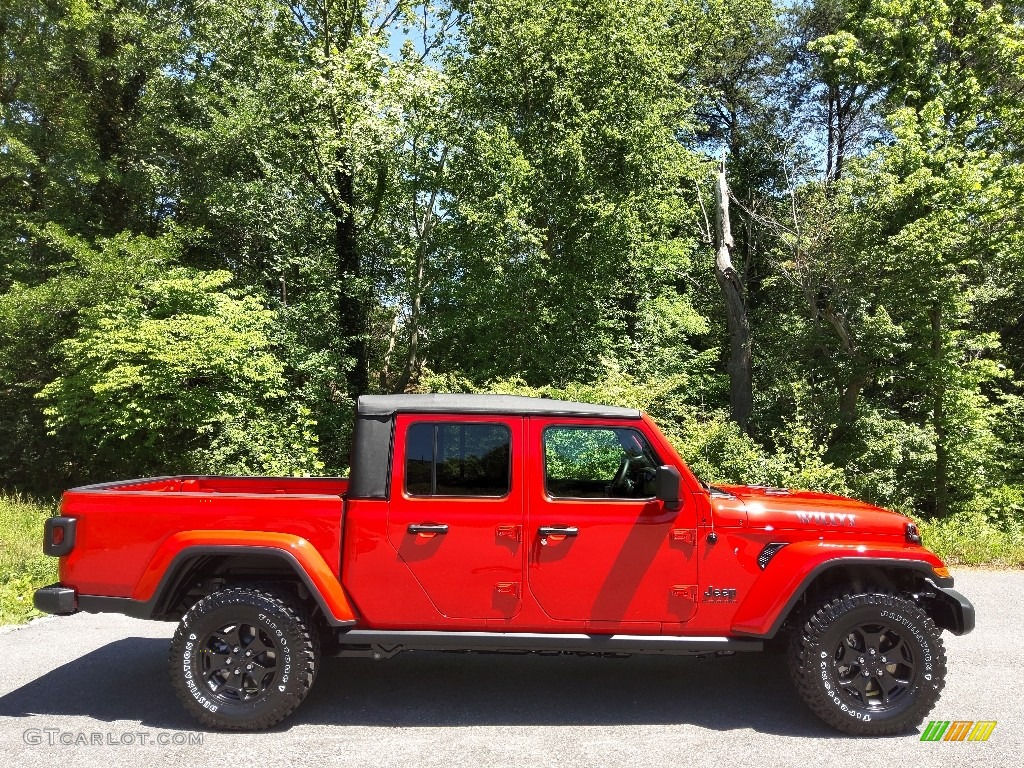 Wallpaper #BkDlMJMBJhL2WPba1cTh17 Firecracker Red 2022 Jeep Gladiator Willys 4x4 Exterior Photo