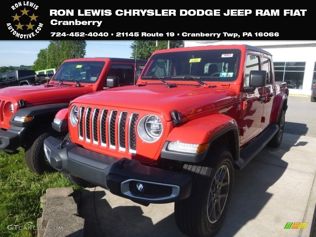 Wallpaper #BkDlMJMBJhL2WPba1cTh39 2020 Firecracker Red Jeep Gladiator Overland 4x4 134099297 Photo 8