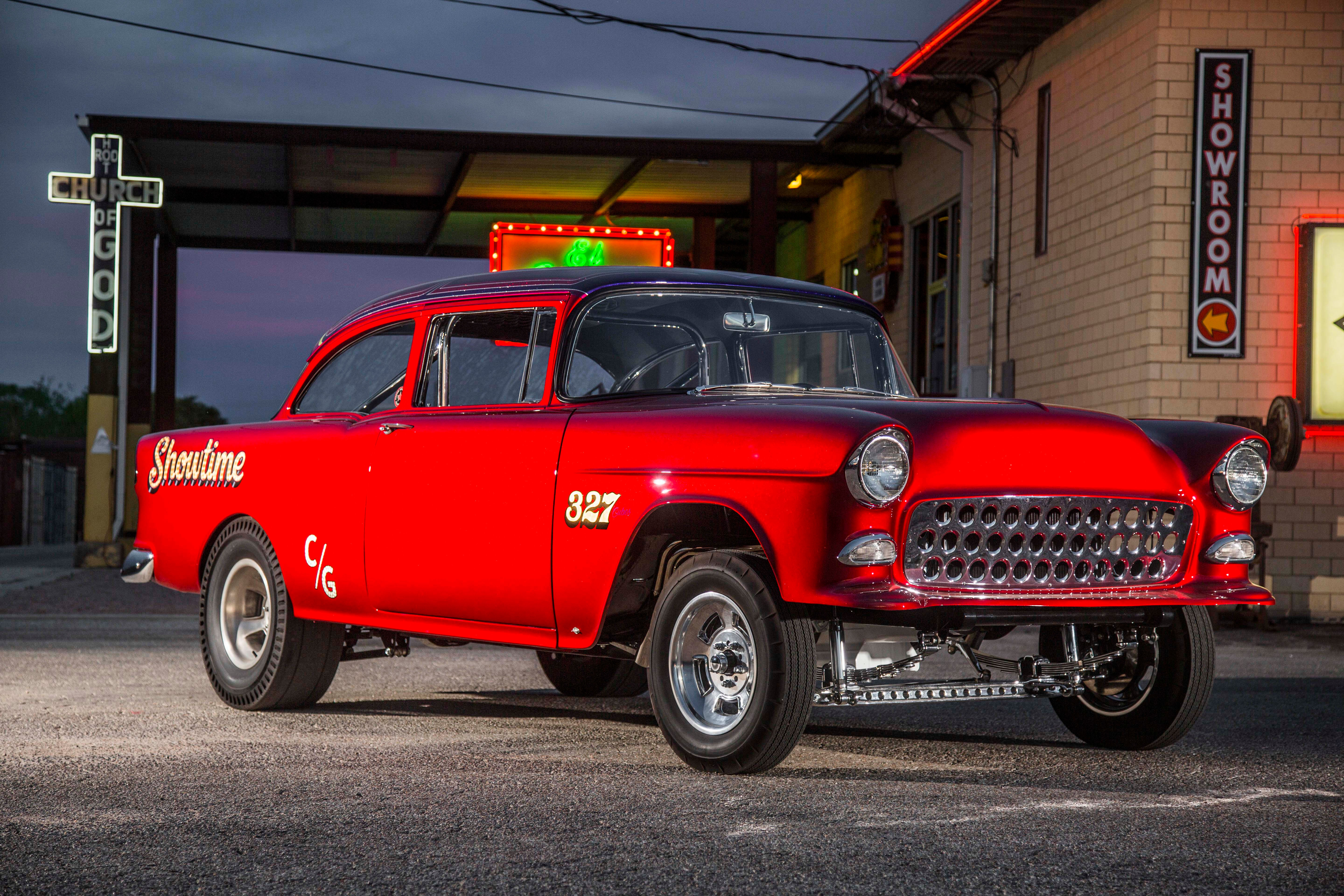 Wallpaper #rHMnhI4BFI5NbQksIhxY1 Showtime Steven Boschmas 1955 Chevy Gasser Hot Rod Network