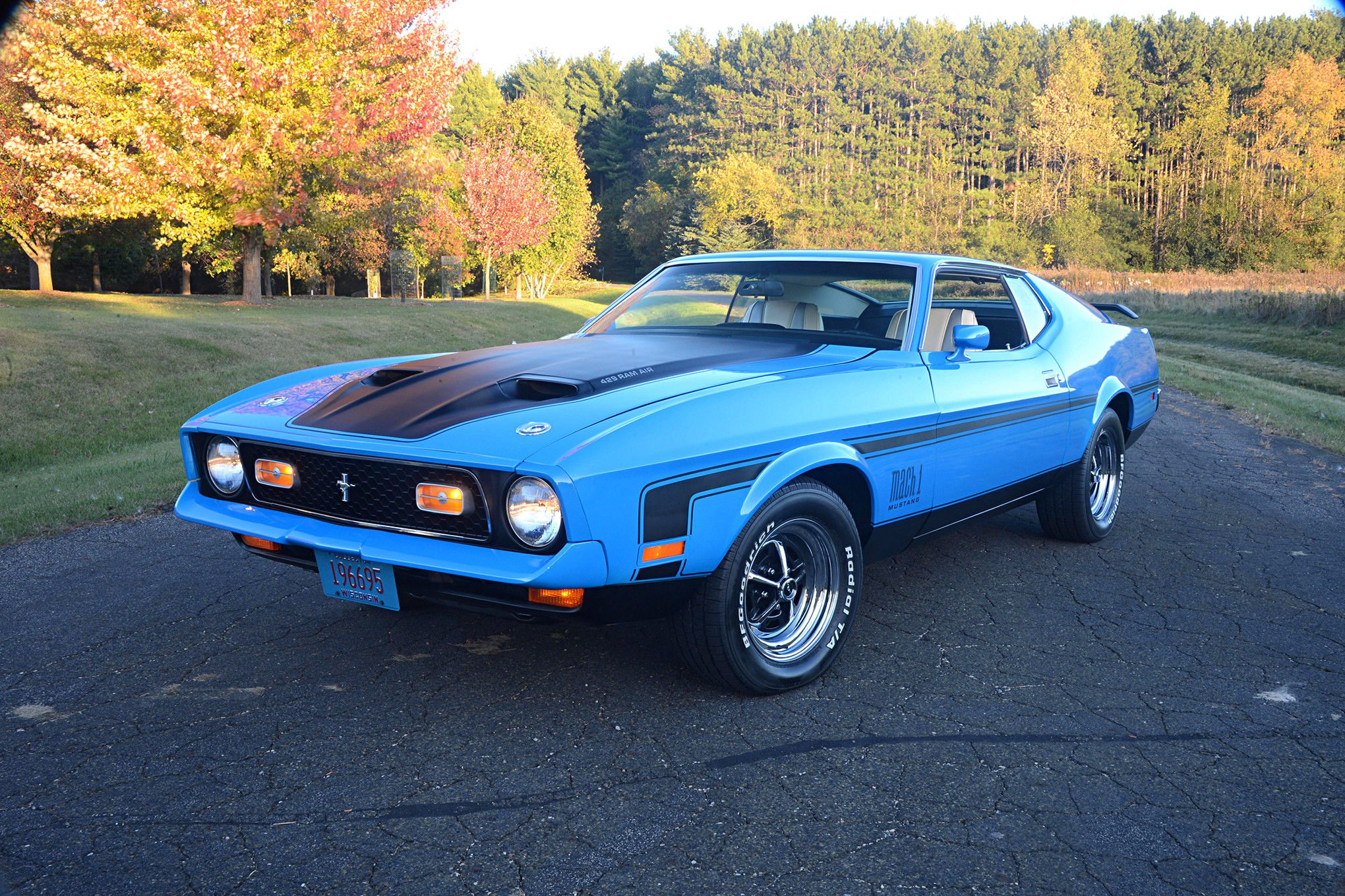 Wallpaper #8mcMCJMBSpphPi3-ysiS112 This Grabber Blue 1971 Mach 1 Cobra Jet Has Been Years in the Making