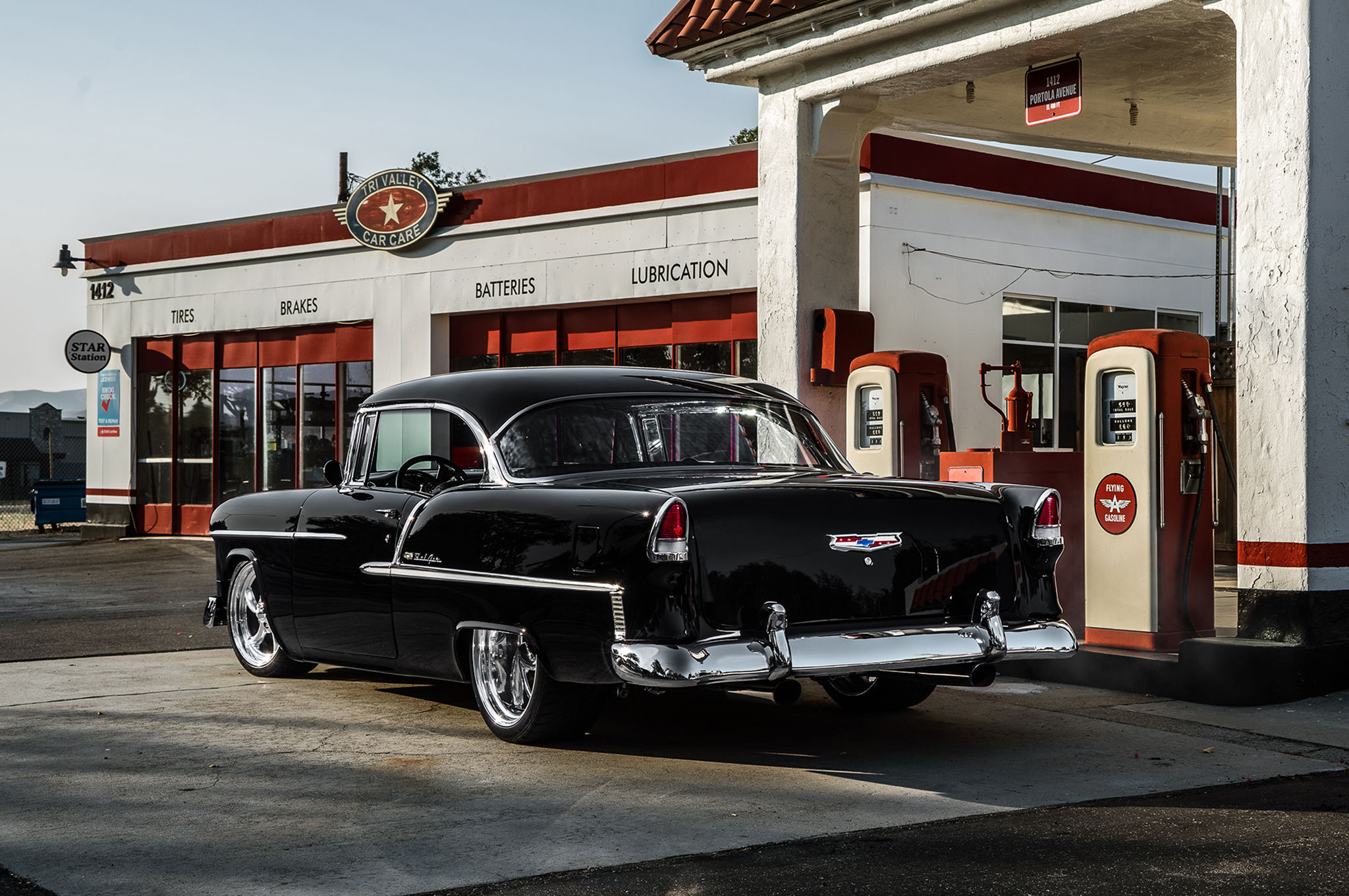 Wallpaper #KywmSZMB0E1QgA7wkvJ-226 A 572 Powered 1955 Chevrolet Bel Air Show Stunner Built to Drive Hot