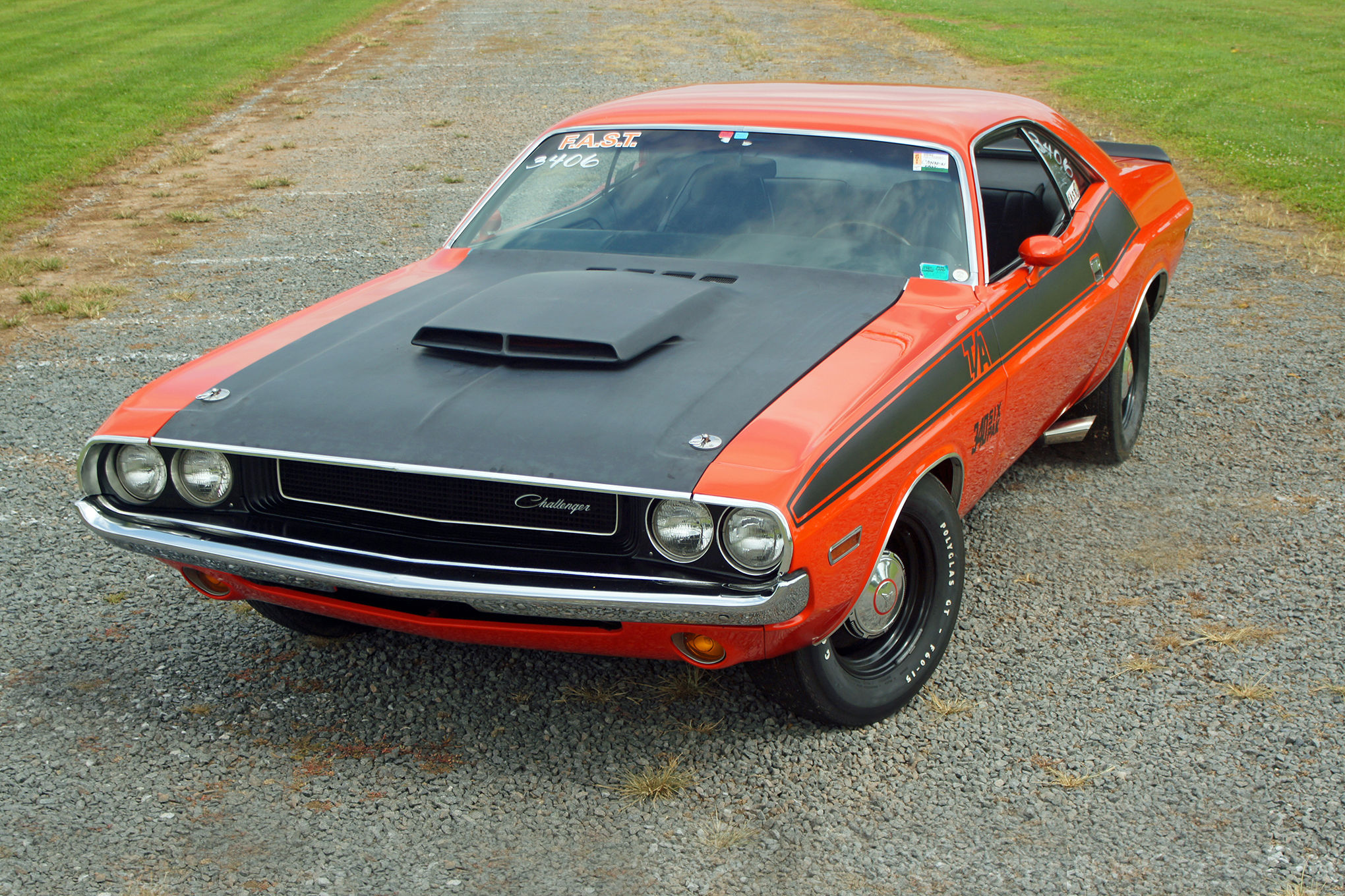 Wallpaper #ZHMQg44BFI5NbQks_xk244 A Classic 1970s Muscle Car, the Dodge Challenger