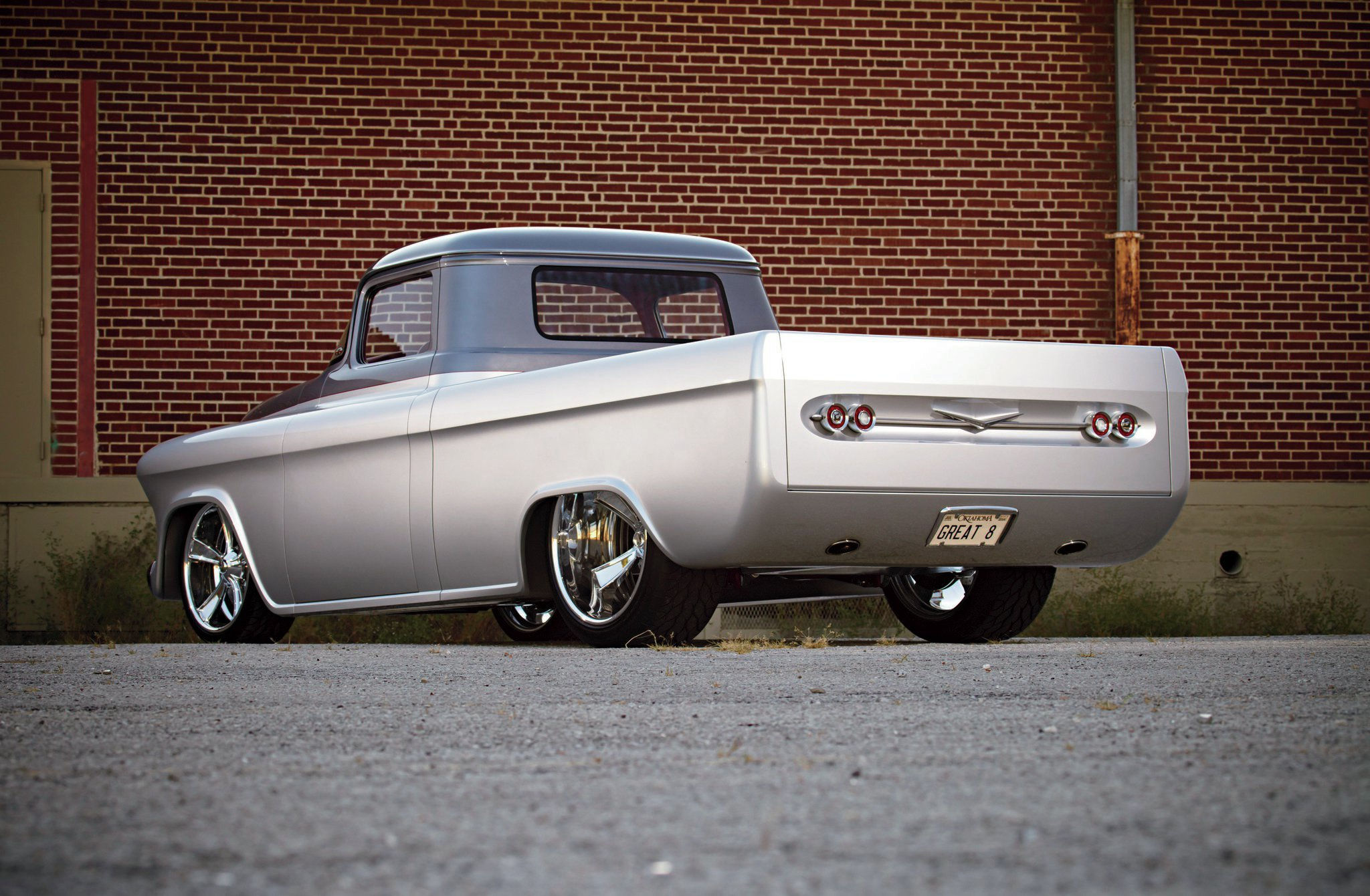 Wallpaper #-RnSN48BtGB6xQ78fKae56 1957 Chevy Truck Quiksilver Hot Rod Network