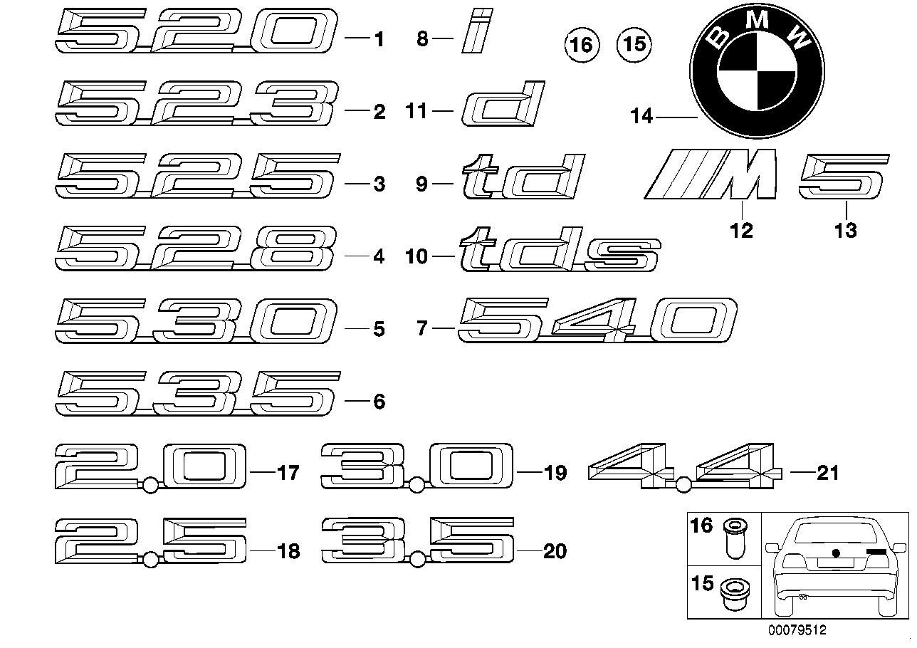 Wallpaper #x3QgwY4B_8f4nGFaM23434 Genuine BMW E34 E39 Trunk Lid 535 Emblem Badge Logo Sign Oem