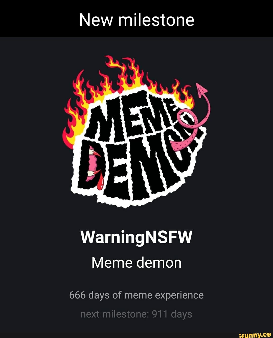 Wallpaper #PCy3SpMB0E1QgA7wKvdg15 New Milestone Warningnsfw Meme Demon 666 Days of Meme Experience Next