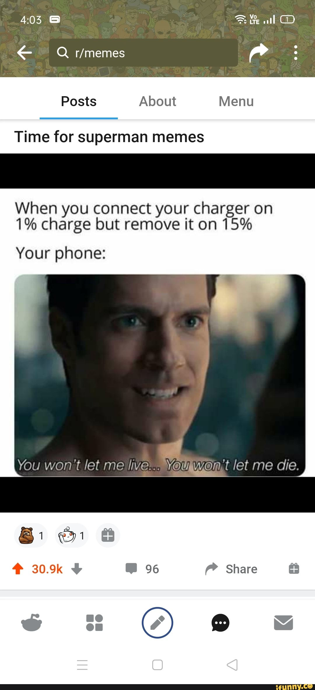 Wallpaper #szGvNZMB5zzyi_yYWldh170 Posts About Menu Time for Superman Memes When You Connect Your Charger