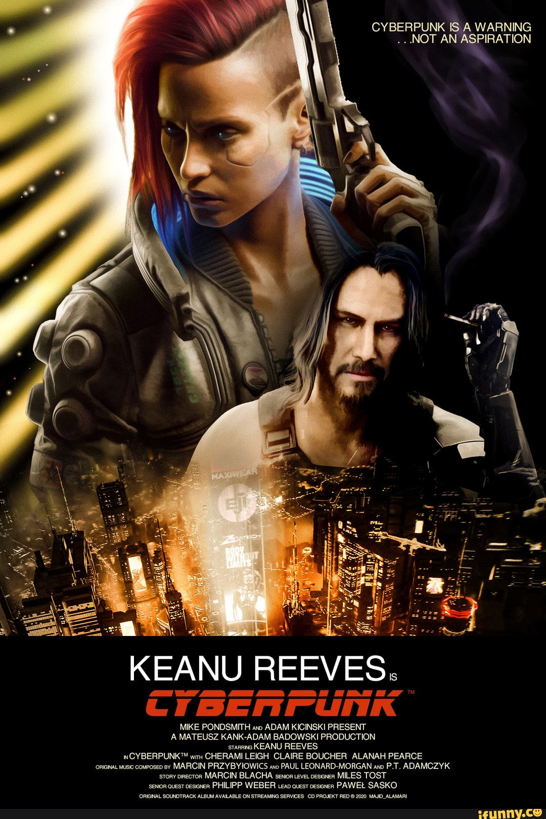 Wallpaper #USZompcBNyflpn9rCYnZ32 Cyberpunk is a Warning Not an Aspiration Keanu Reeves Mike Pondsmith