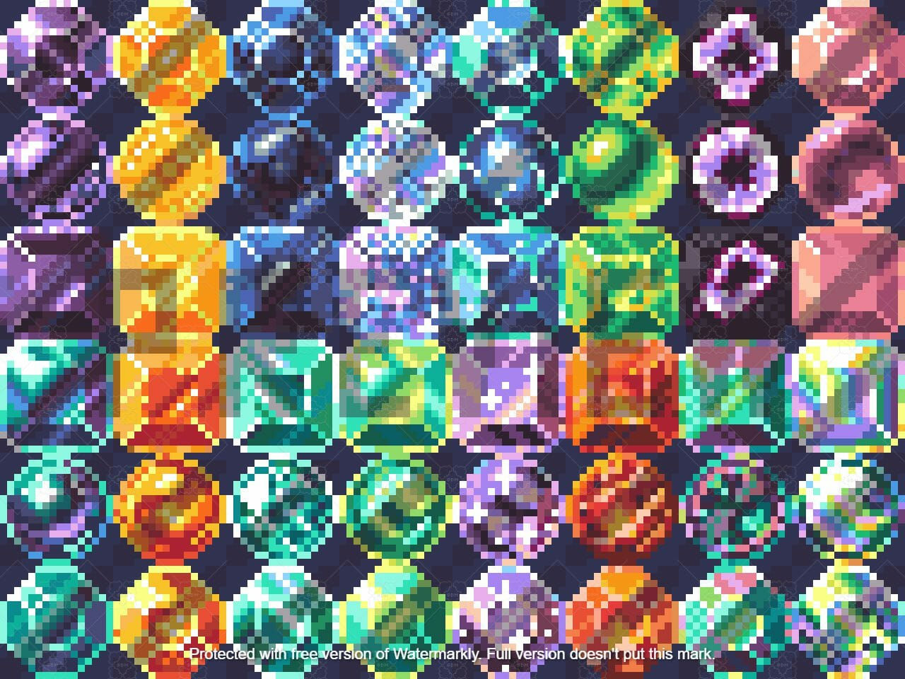 Wallpaper #1Gc765IBSpphPi3-00r62 Magic Gems Pixel Art Asset Gamedev Market