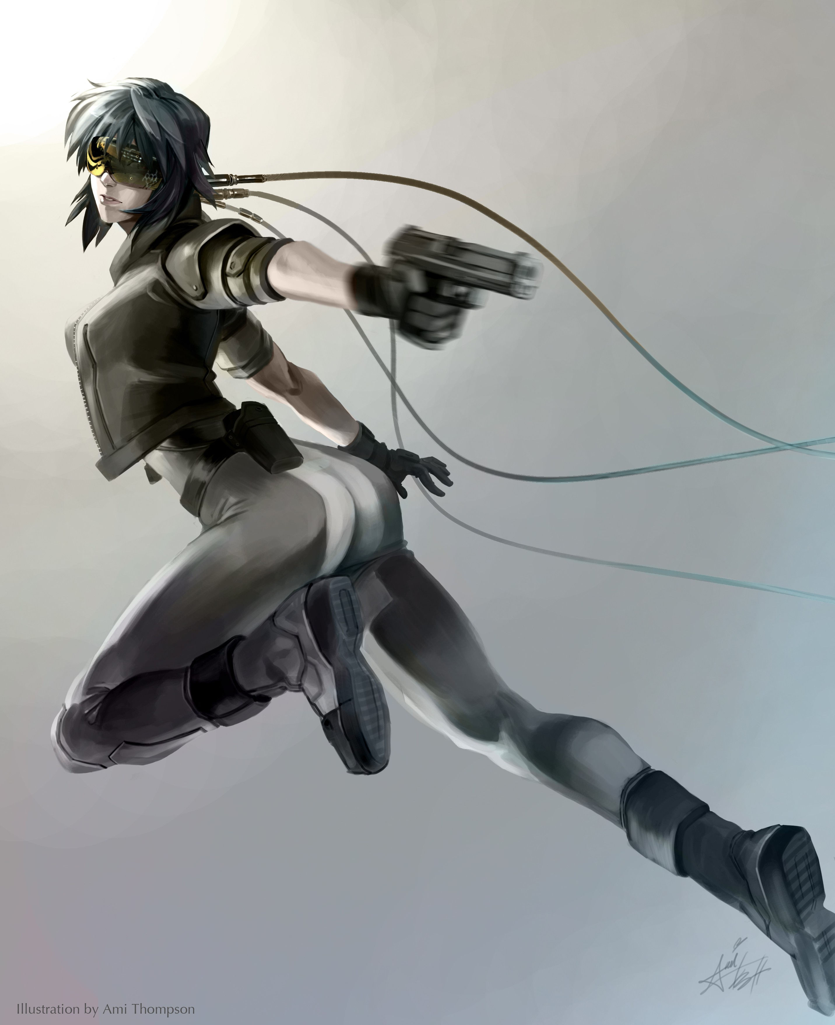 Wallpaper #0mj6HZMBSpphPi3-5ie8190 Download Wallpaper for 1024x600 Resolution Cyberpunk Futuristic
