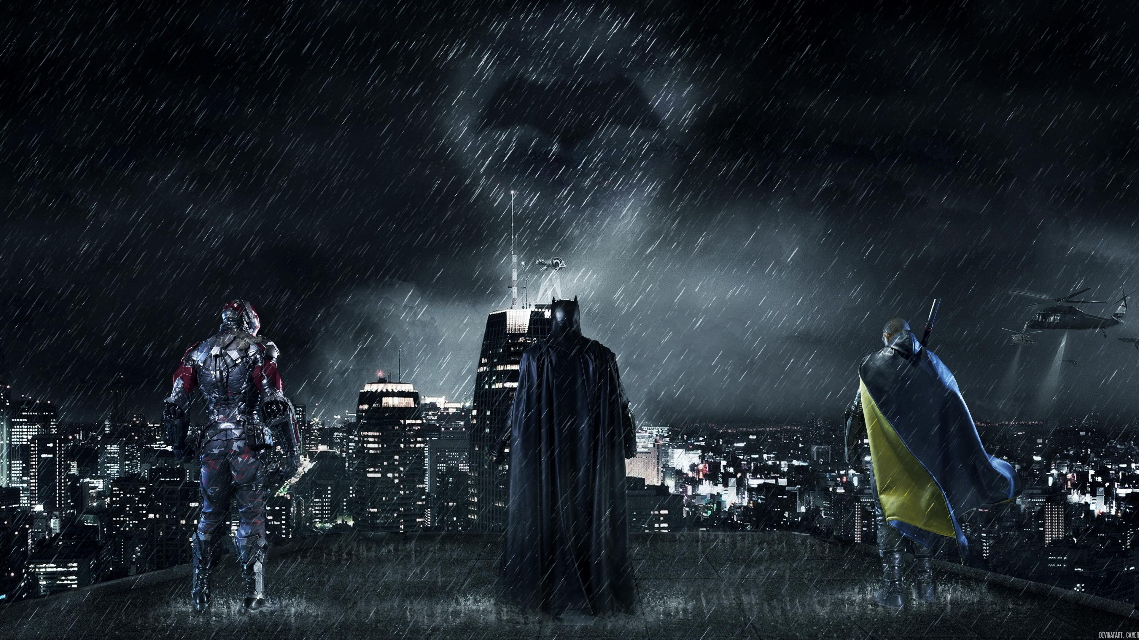 Wallpaper #GGgUHpMBSpphPi3-ciiO261 Batman Gotham City 4K Rain Night Hero Wallpaper Movies and TV