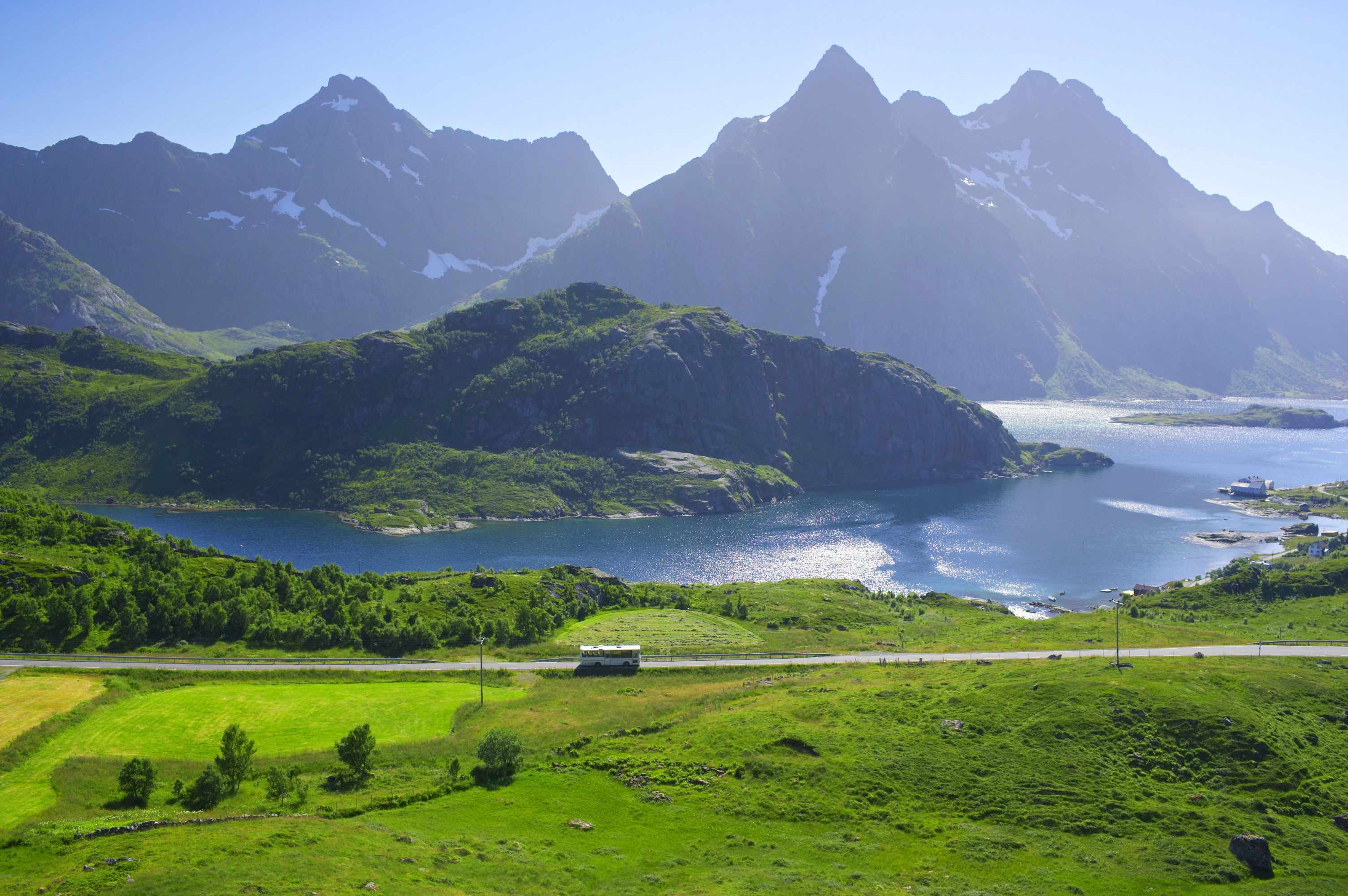 Wallpaper #J31B9I4Bnwiau_P6Kg-i32 Norway Lofoten Mountains Lake Wallpaper Nature and Landscape