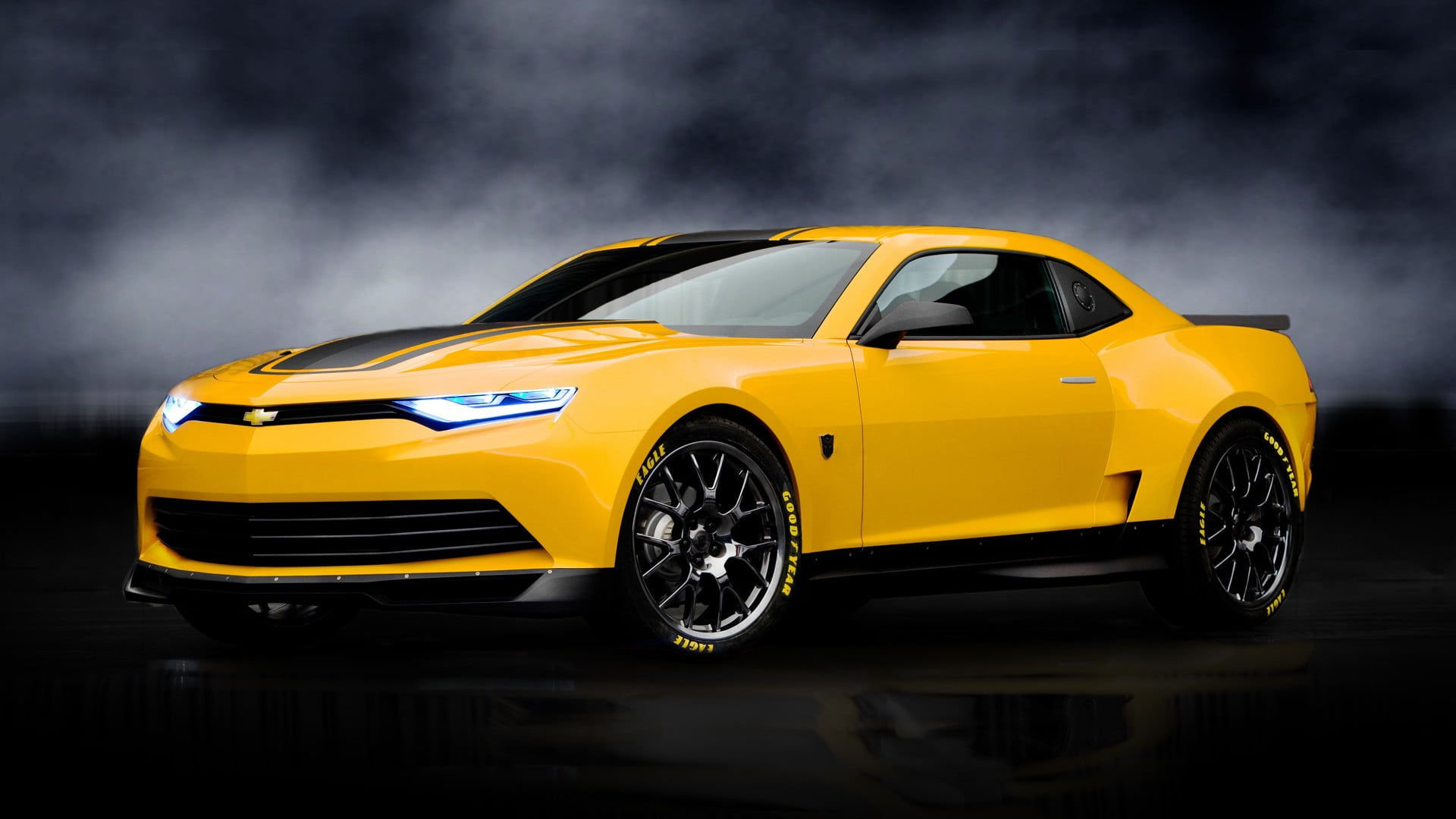 Wallpaper #FRl7D48BtGB6xQ78Wl2M9 Yellow Camaro Wallpaper 1920x1080