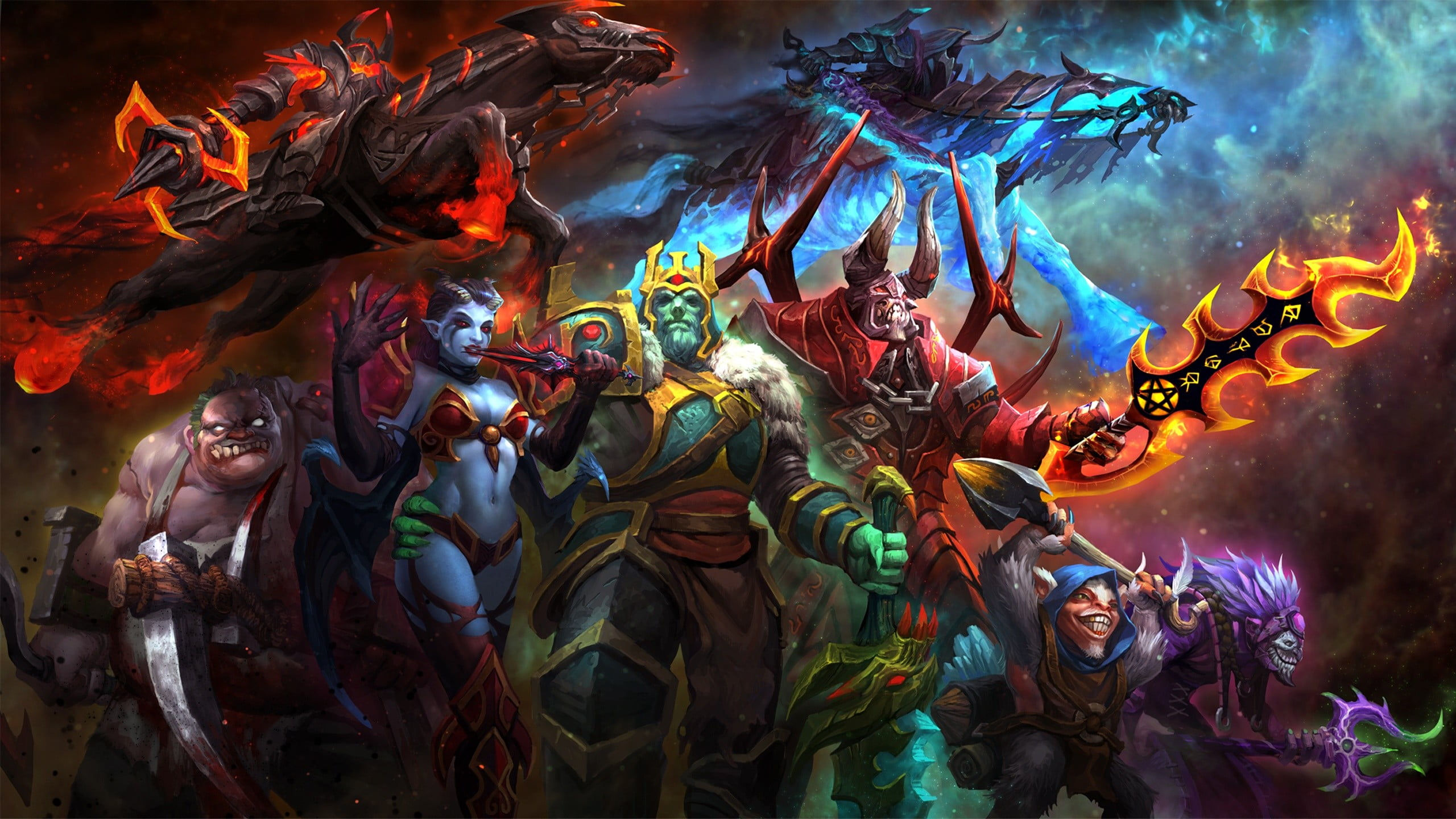 Wallpaper #5d1cd Wallpaper Epic Battle Dota 2 Heroes Night Stalker 4000x2500