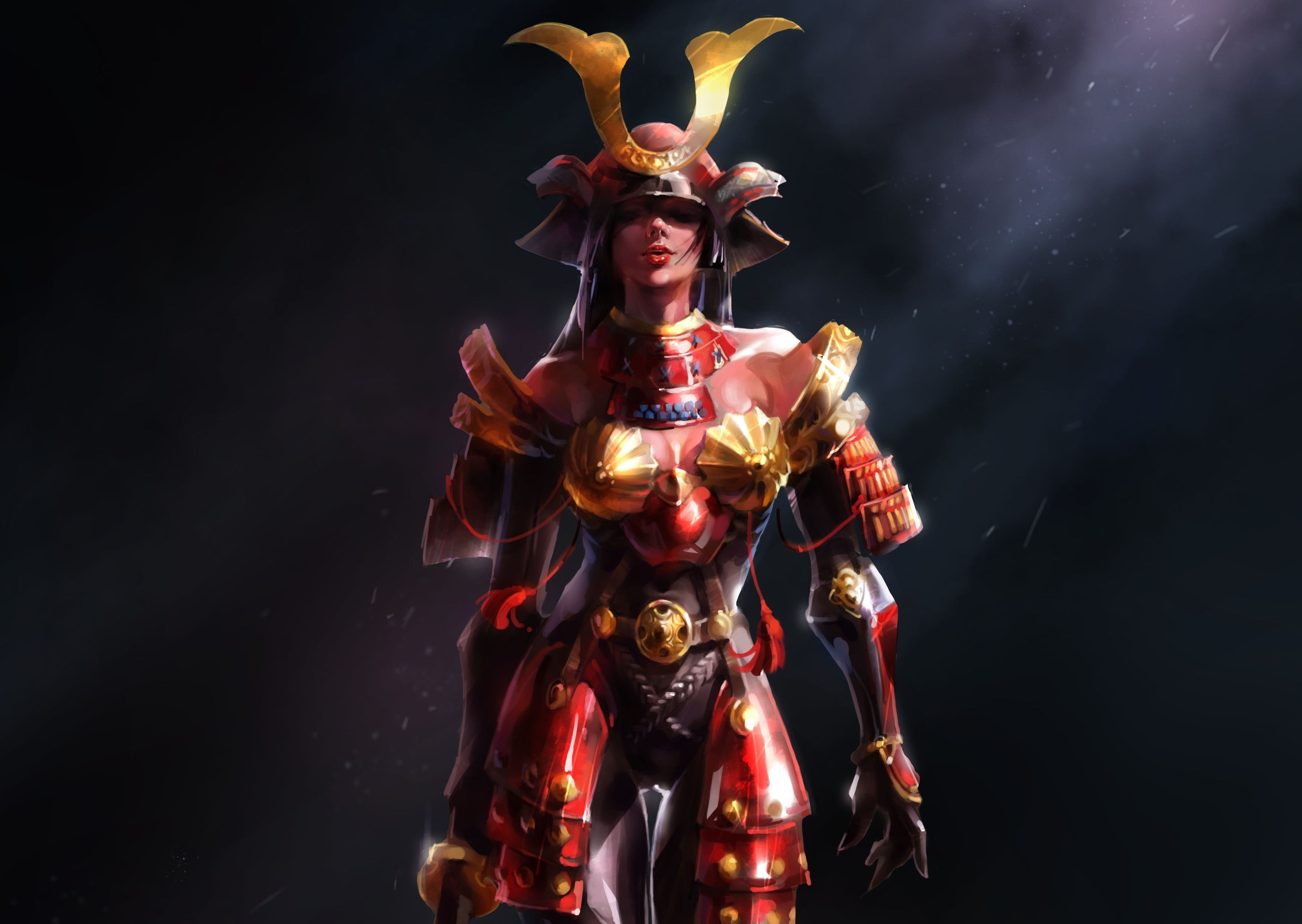 Wallpaper #-F7eMpMBborbLbczul_547 1920x1080 Resolution Female Shogun Anime Women Fantasy Armor