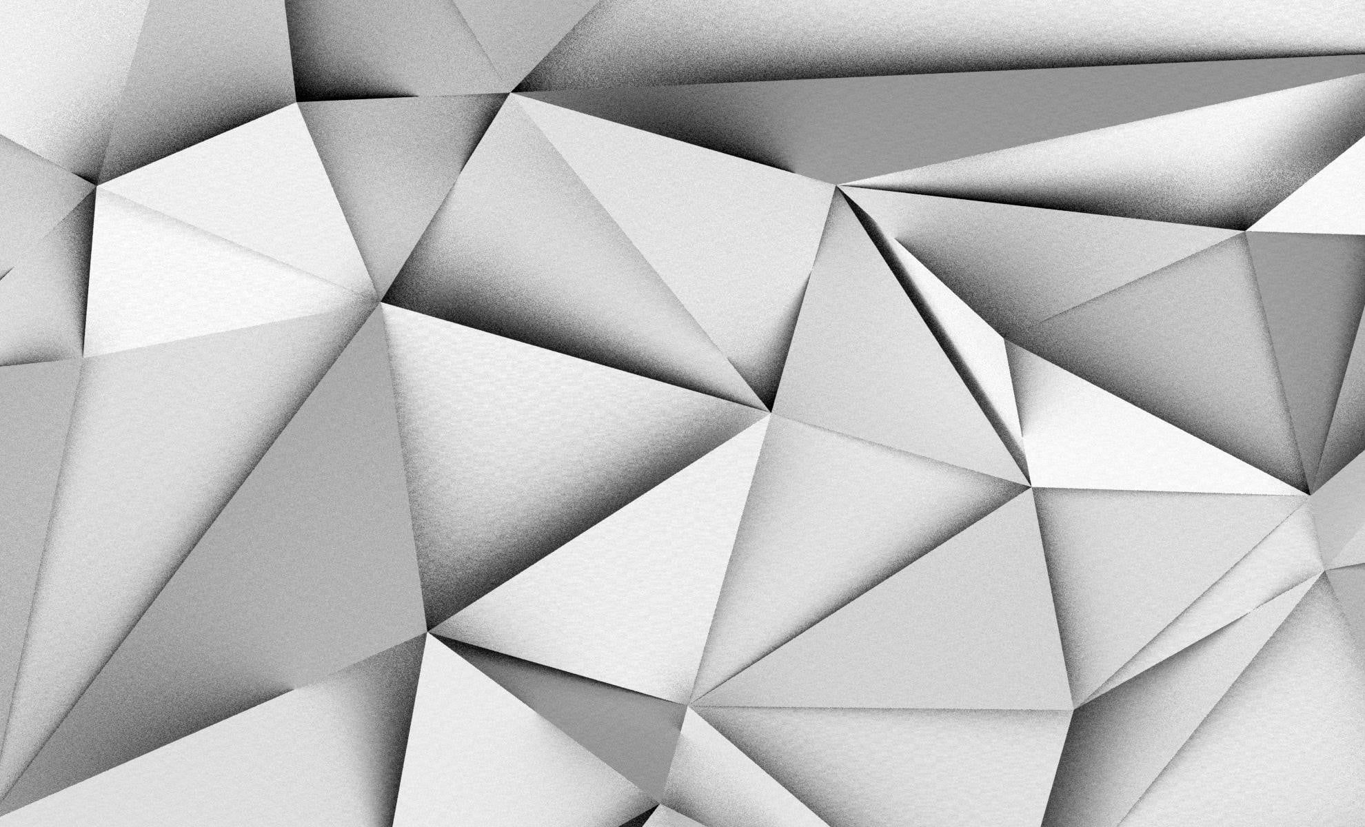 Wallpaper #QGdJ55IBSpphPi3-jTfP201 White Geometric Wallpaper Geometry Triangle Monochrome HD Wallpaper