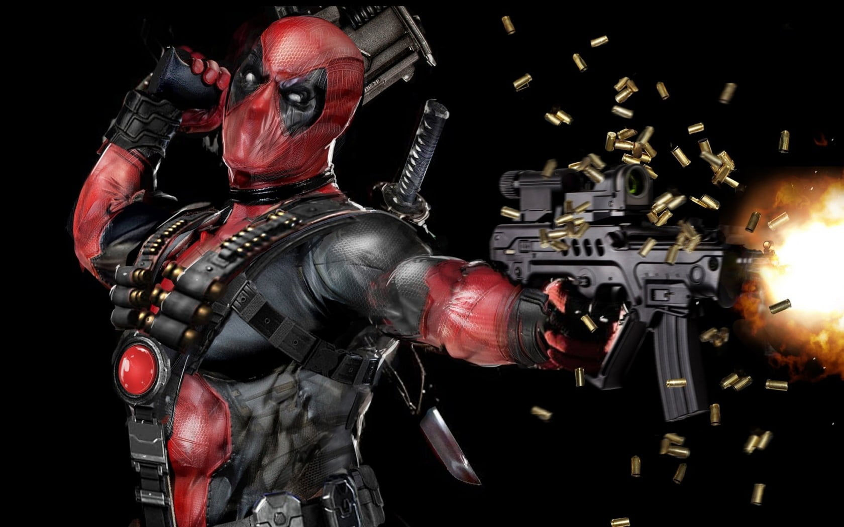 Wallpaper #M7gdTJIBJvJKYCmEwdEf22 Deadpool Shooting Gun Illustration HD Wallpaper Wallpaper Flare