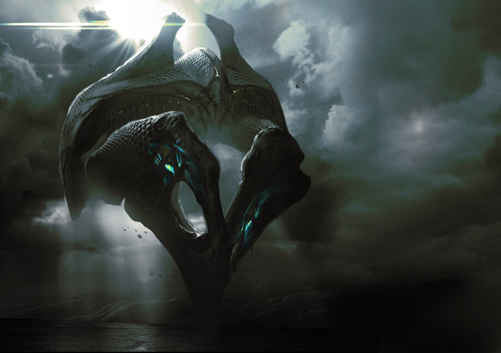 Wallpaper #9hcaPpMBPLD5_VENUN5l98 540x960 Resolution White and Black Alien Spaceship Poster Atomhawk