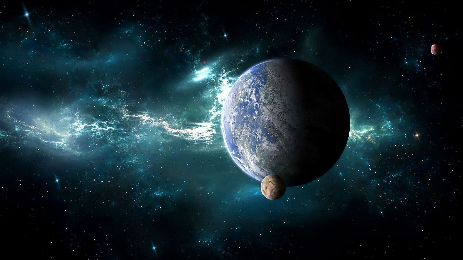 Wallpaper #-GcHAJMBSpphPi3-SqST265 Planet Earth Space Planet 3D Galaxy HD Wallpaper Wallpaper Flare