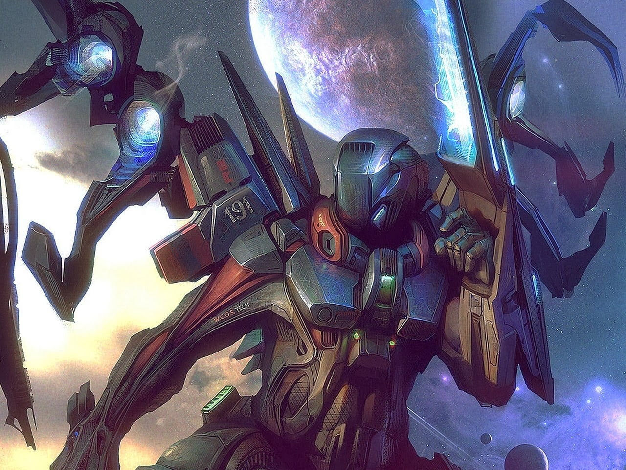 Wallpaper #9hcaPpMBPLD5_VENUN5l17 1600x900 Resolution Gray and Red Armor Artwork Machine Science