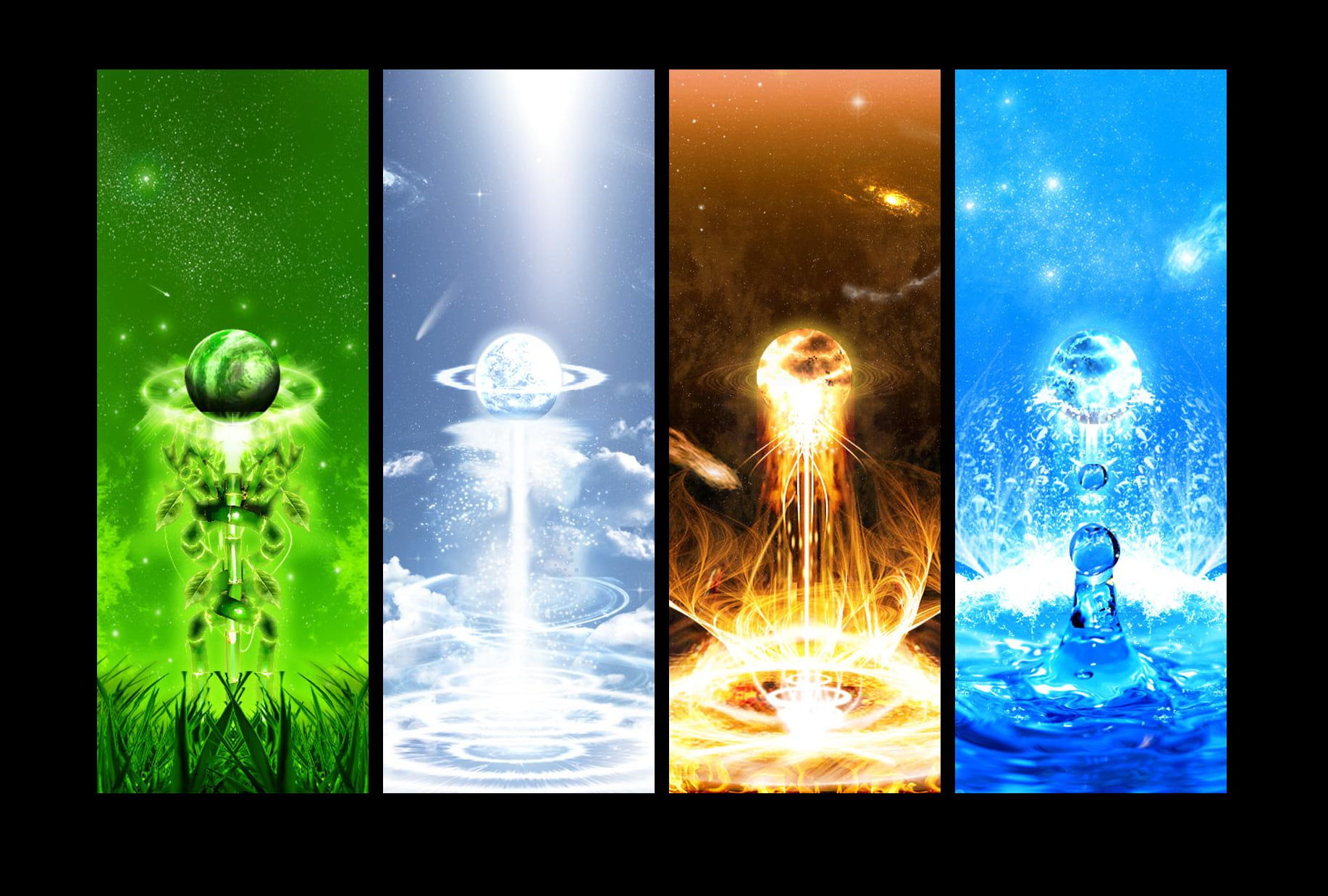 Wallpaper #MWff55IBSpphPi3-fDqn96 4 Elements of Nature Symbols