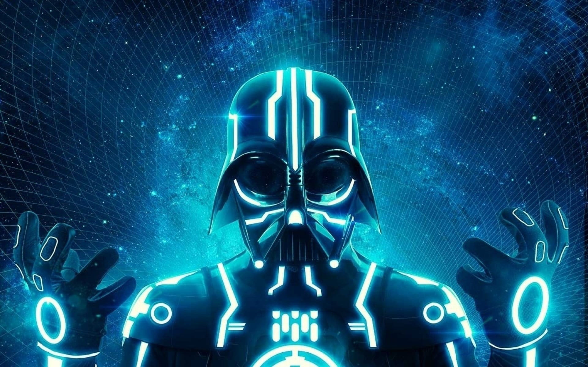 Wallpaper #J2cfA5MBSpphPi3-BbLr183 Dart Vader Star Wars Darth Vader Fan Art Tron HD Wallpaper
