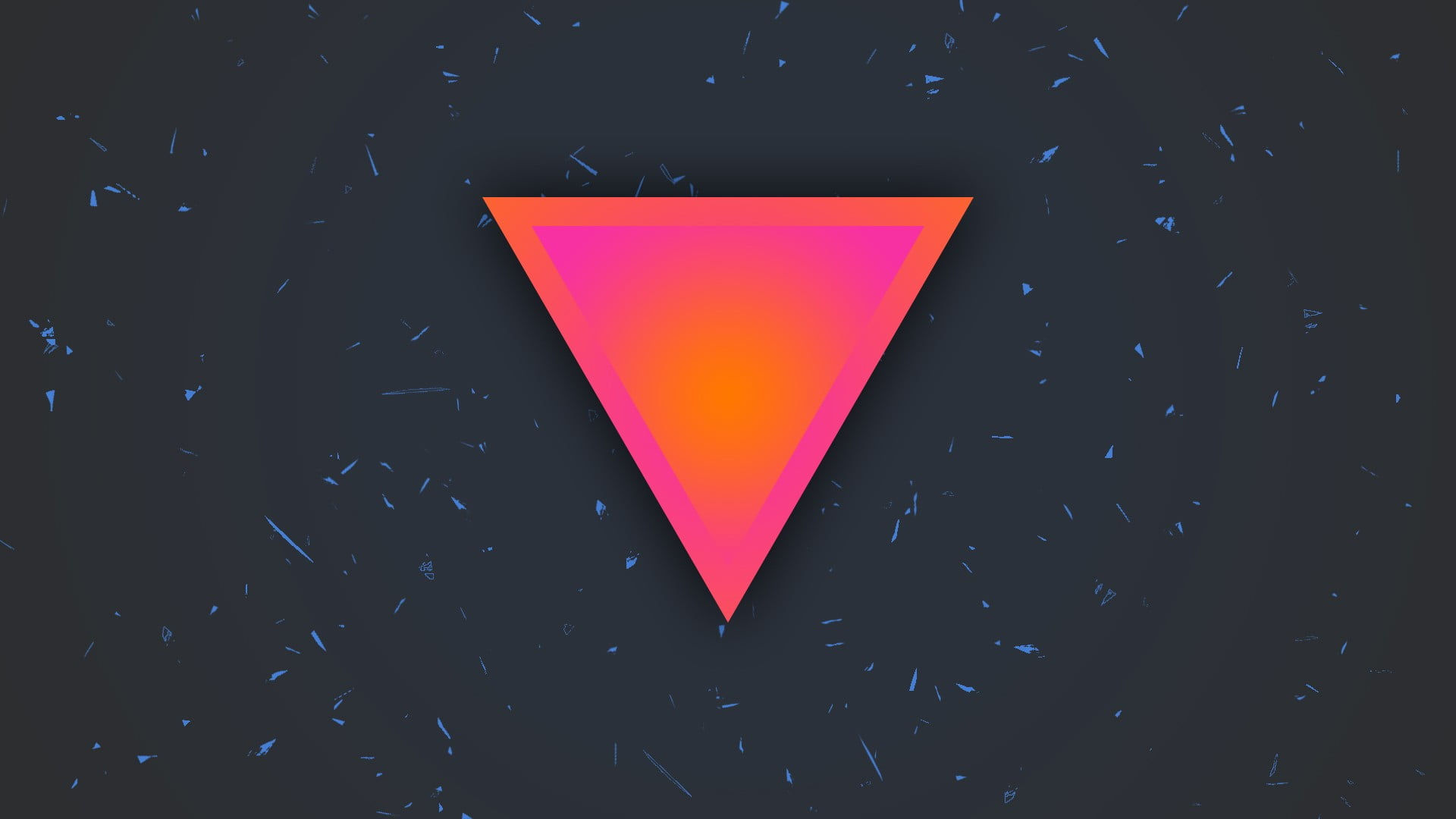 Wallpaper #QWeX9JIBSpphPi3-SXul177 Pink and Orange Triangle Logo Abstract Minimalism Triangle HD