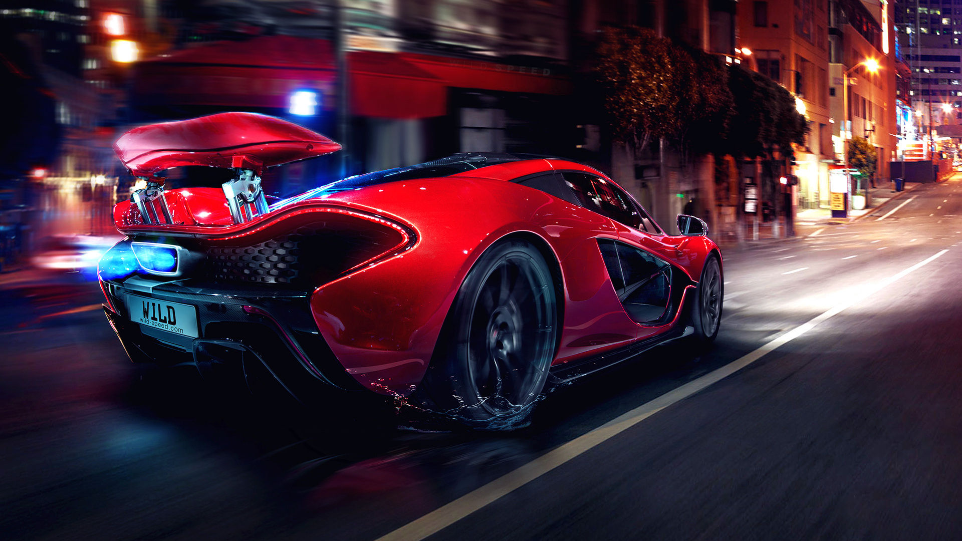 Wallpaper #CQBB7I4BSdW8dNouEhTr38 Red Mclaren P1 Night Wallpaper Cars Wallpaper Better