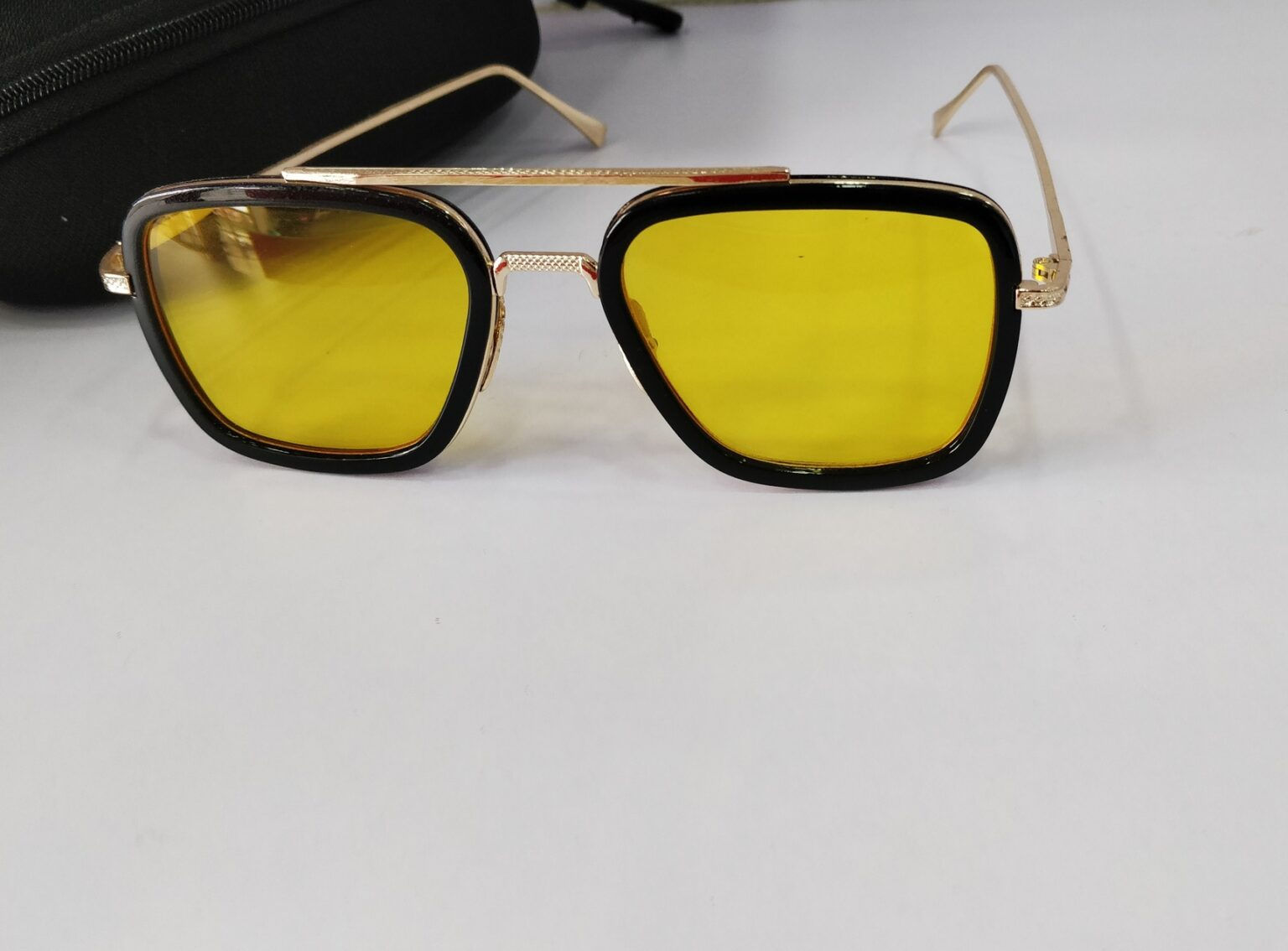 Wallpaper #RneqKJMB-pgBXx60N6st338 Avengers Iron Man Glasses Tony Stark Square Sunglasses Uv 400 Yellow