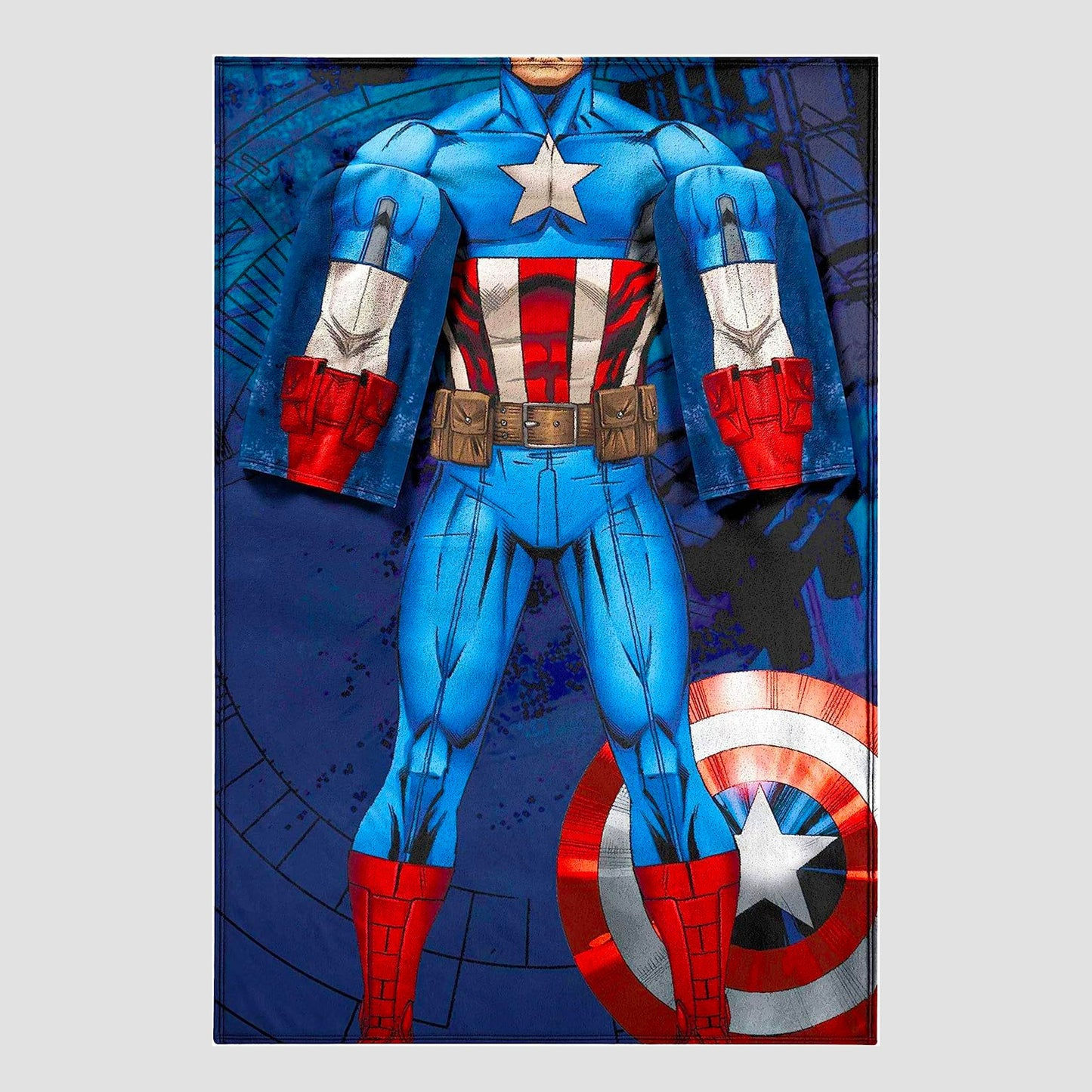 Wallpaper #nzEINpMB5zzyi_yYelgy323 Captain America Blanket with Sleeves Collectors Outpost