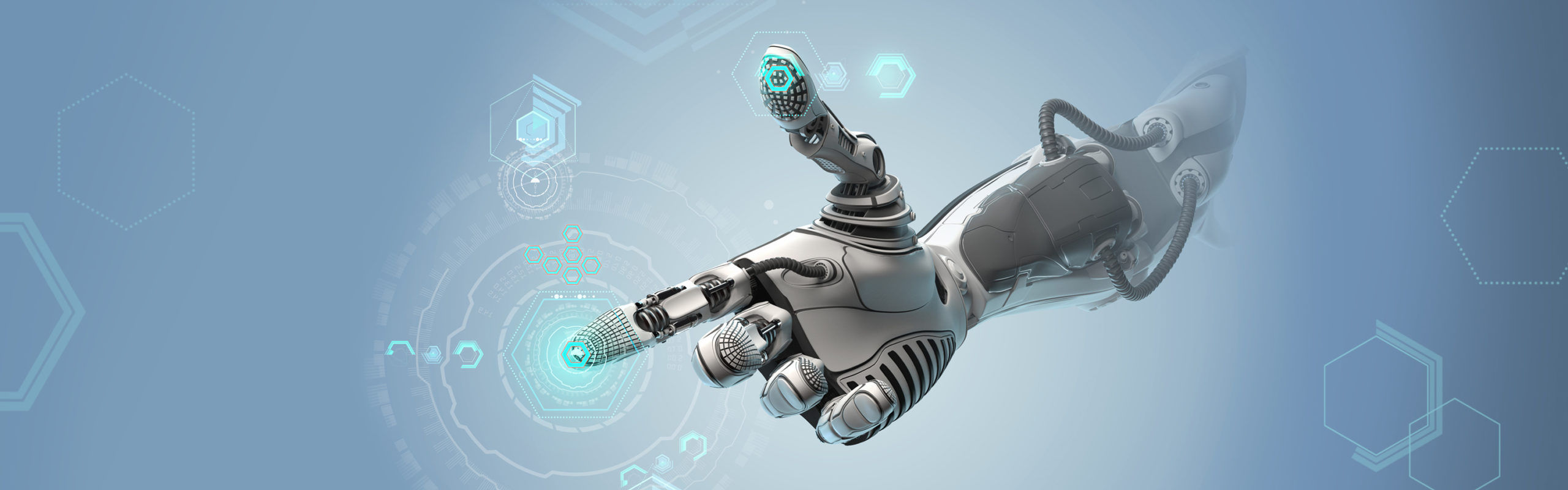 Wallpaper #JhnMHo8BtGB6xQ78d3o914 Robotic Hand Interacting with Futuristic Interface