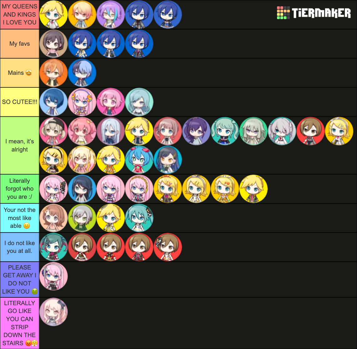 Wallpaper #CfDLfpcBi4JM6agGKCAn153 Pjsk Character Tier List Community Rankings Tiermaker