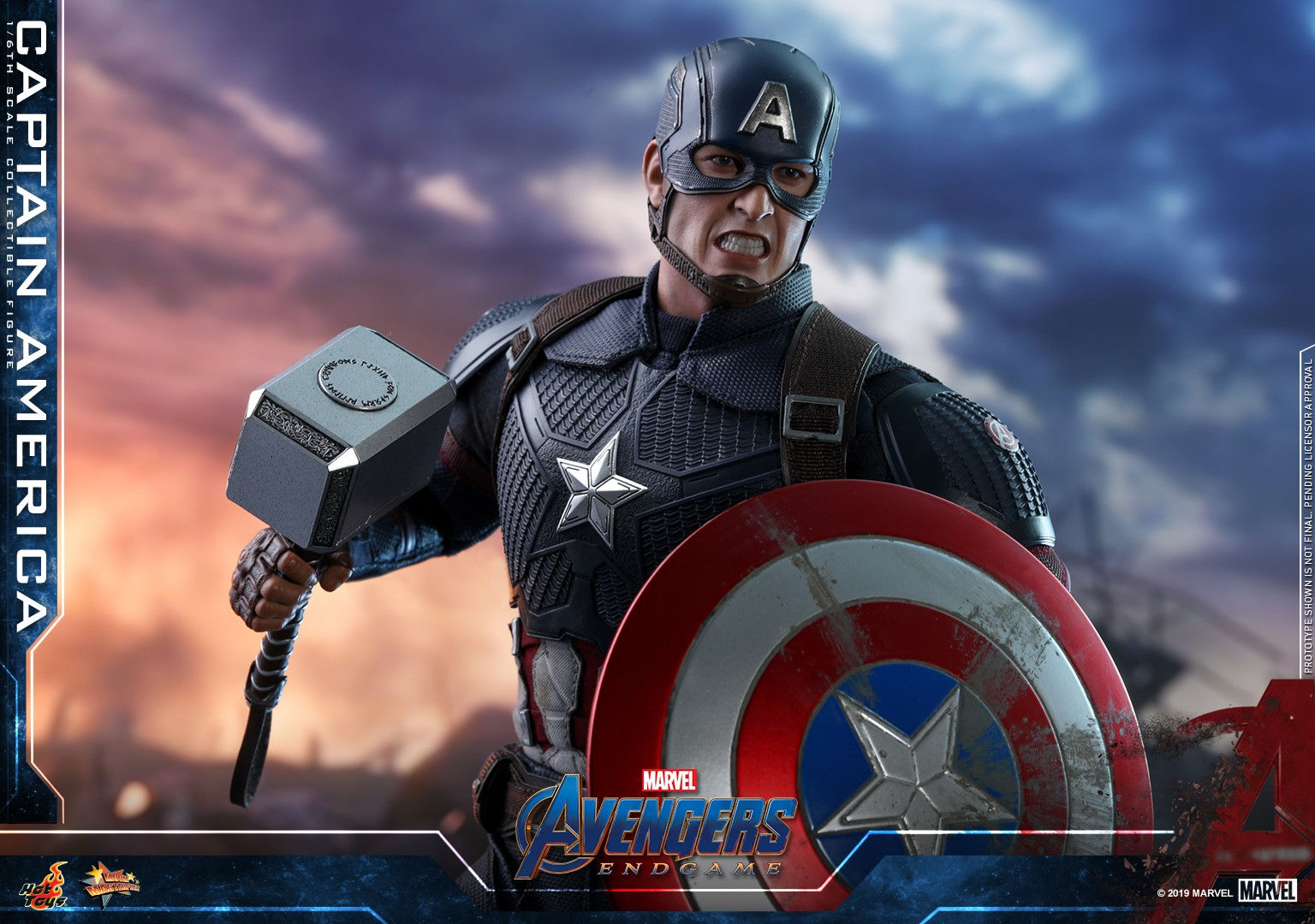 Wallpaper #SEUGj44B7YBJg1BVWZ2Z31 Captain America Wielding Mjolnir in Avengers: Endgame