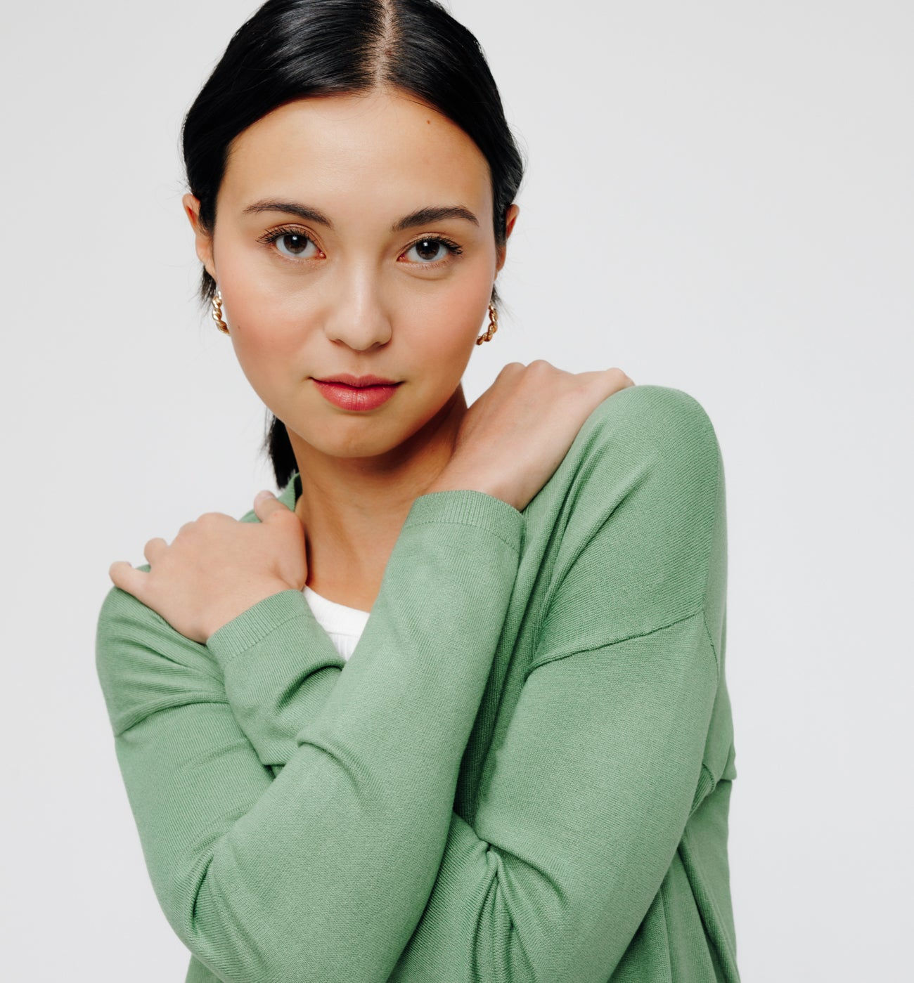 Wallpaper #CxonTpMB1yWOL4qgMH3n316 Lightweight Plain Cardigan Green