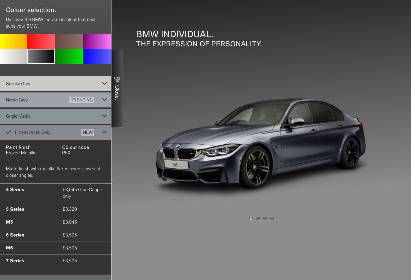Wallpaper #dhlvJY8BtGB6xQ78-4Yz36 BMW Individual M3 Color Visualiser