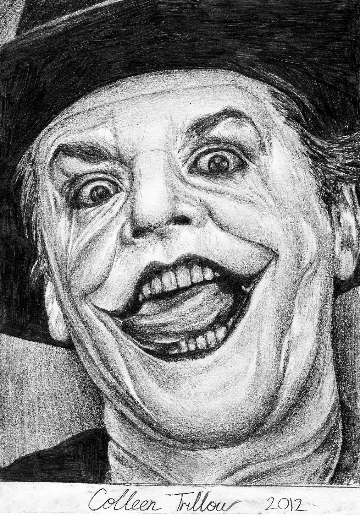 Wallpaper #NywrSZMB0E1QgA7wJvLh194 The Joker Drawingillustration by Colleentrillow Foundmyself