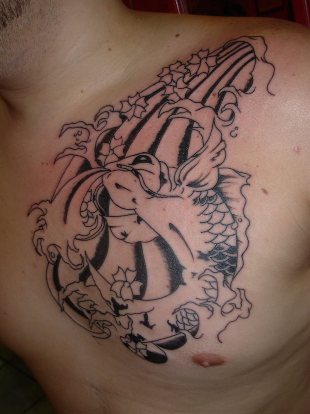 Wallpaper #4177e Half Sleeve Koi Fish Tattoo Chronic Ink
