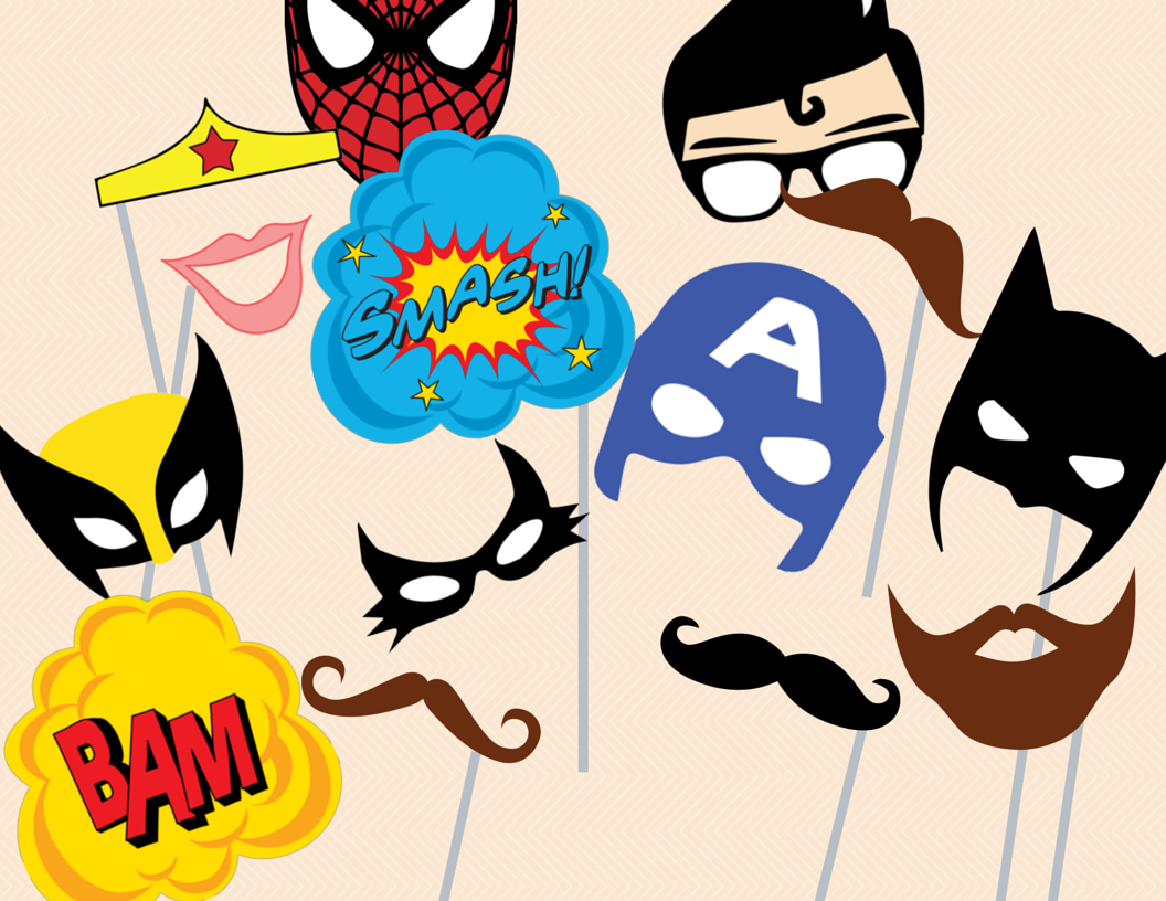 Wallpaper #mTEHNpMB5zzyi_yYhFhv335 Superhero Photo Booth Props Magical Printable